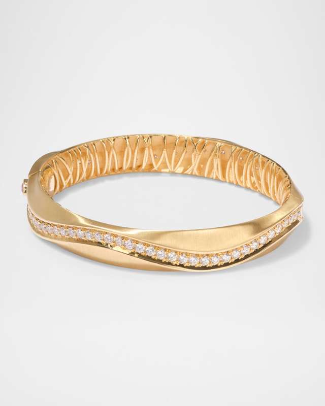 Open Spur Hinged Bangle Bracelet